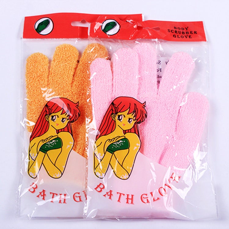 Korean Five-Finger Bath Scrub Gloves Creative Nylon Exfoliating Gloves Export Double-Sided Back Rub Artifact - Image 4